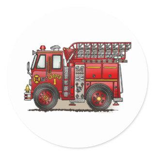 Ladder Fire Truck Sticker