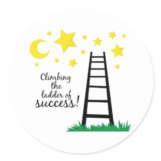 Ladder of Success Classic Round Sticker