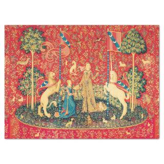LADY AND UNICORN Lion,Fantasy Flowers,Animals Tissue Paper