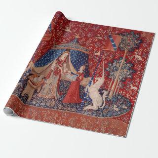 Lady and Unicorn Medieval Tapestry Desire
