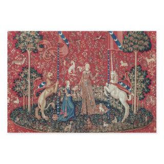 Lady and Unicorn Medieval Tapestry Taste  Sheets
