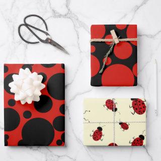 Lady Bird Theme  Flat Sheet Set of 3