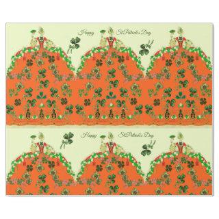 LADY ORANGE AND SHAMROCKS St. Patricks Day Fashion