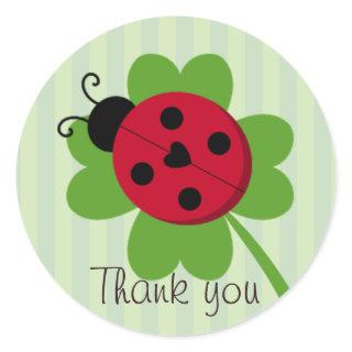 Ladybug and Four-leaf Clover Stickers