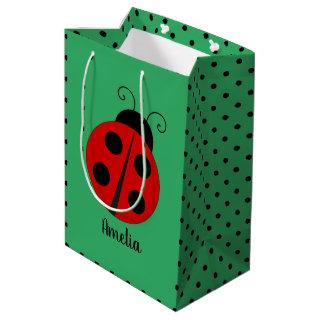 Ladybug Design Gift Bag