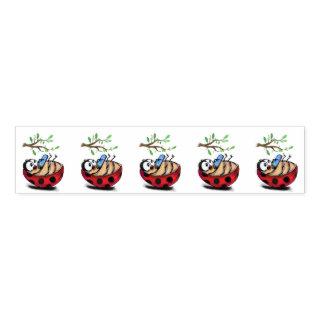 Ladybug with Phone Fun Napkin Bands Spring