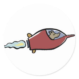 laika classic round sticker