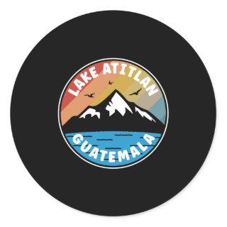 Lake Atitlan - Guatemala Vintage Classic Round Sticker