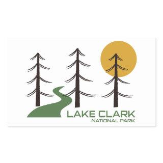 Lake Clark National Park Trail Rectangular Sticker