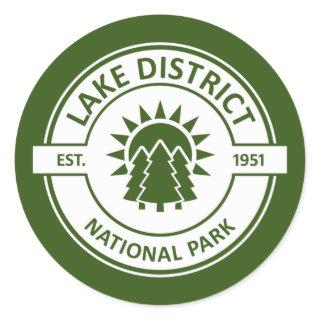 Lake District National Park Classic Round Sticker