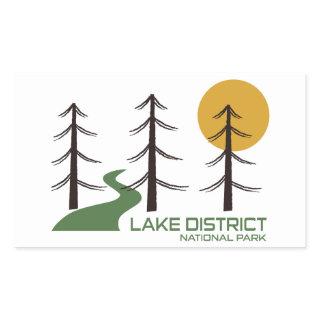 Lake District National Park Trail Rectangular Sticker