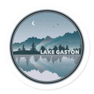 Lake Gaston North Carolina Virginia Reflection Classic Round Sticker