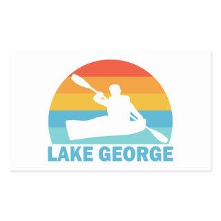 Lake George New York Kayak Rectangular Sticker