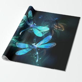 Lake Glowing Dragonflies