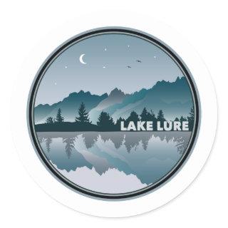 Lake Lure North Carolina Reflection Classic Round Sticker