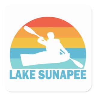 Lake Sunapee New Hampshire Kayak Square Sticker