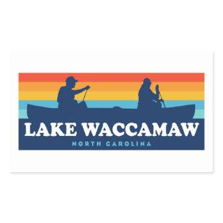 Lake Waccamaw North Carolina Canoe Rectangular Sticker