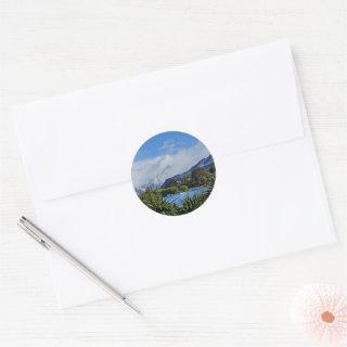 Lake Wanaka, Otago, New Zealand  Classic Round Sticker