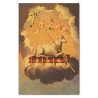 Lamb of God, Agnus Dei by Jose Campeche y Jordan Tissue Paper