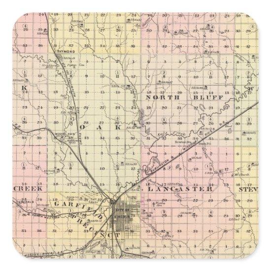 Lancaster County, Nebraska Square Sticker