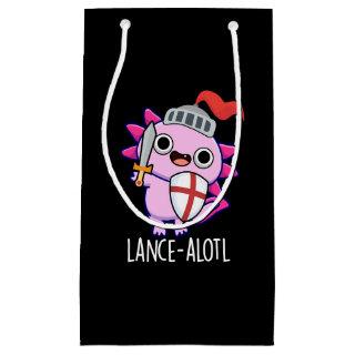 Lance-a-lotl Funny Axolotl Knight Pun Dark BG Small Gift Bag