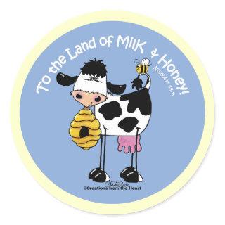 Land of Milk & Honey Classic Round Sticker