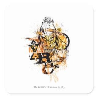 Larfleeze - Agent Orange 11 Square Sticker