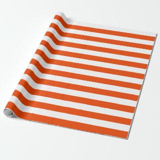Large Bright Orange and White Stripes