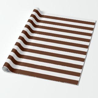 Large Brown and White Stripes