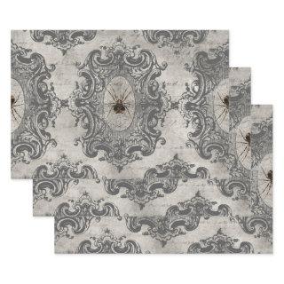 Large Framed Spider on Light Grey  Sheets