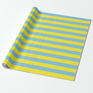 Large Light Blue and Yellow Stripes