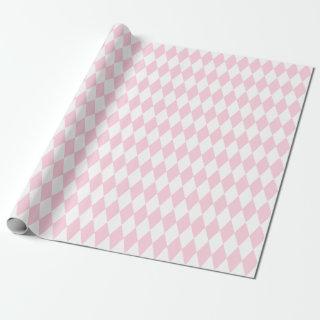 Large Light Pink and White Harlequin