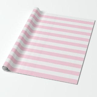 Large Light Pink and White Stripes