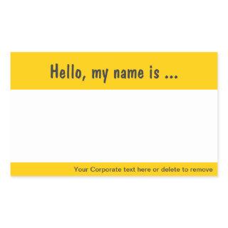 Large Name Tag / Badge Sticker for Corporate Event