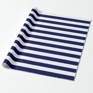 Large Navy Blue and White Stripes