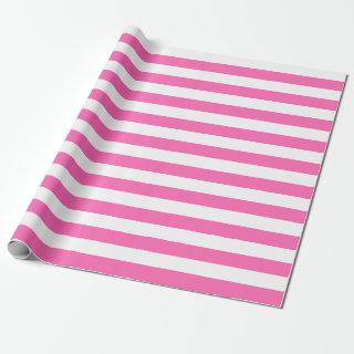 Large Pink and White Stripes