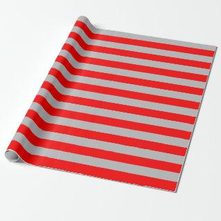 Large Red and Gray Stripes
