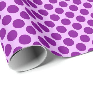 Large retro dots - purple and orchid