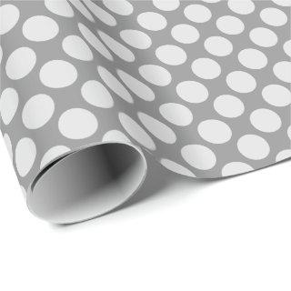 Large retro dots - shades of grey / gray