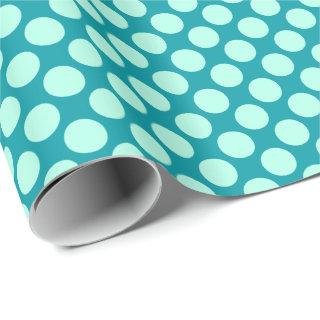 Large retro dots - turquoise and aqua