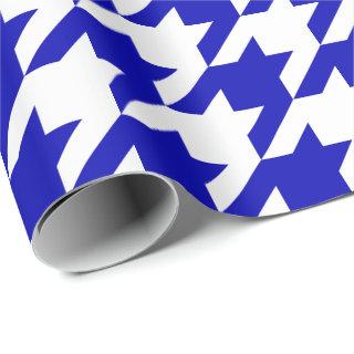 Large Royal Blue and White Houndstooth