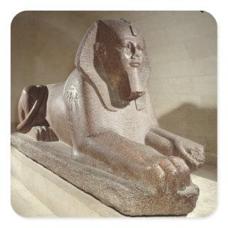 Large Sphinx, from Tanis (granite) Square Sticker