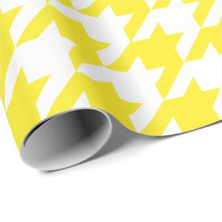 Large Yellow and White Houndstooth