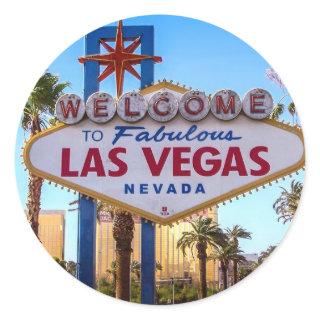 Las Vegas Classic Round Sticker
