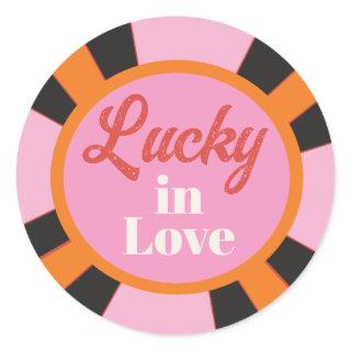 Las Vegas Mod Poker Chip Classic Round Sticker