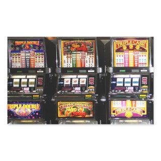 Las Vegas Slots Dream Machines Rectangular Sticker