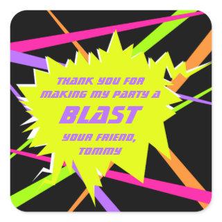Laser Tag Birthday Party Favor Tag