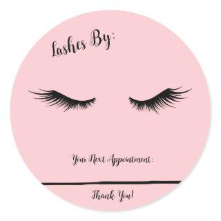 Lash Artist Customizable Appointment Stickers