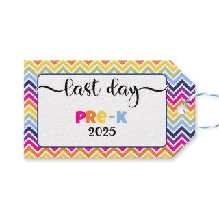 last day of pre-k photo prop sign gift tags