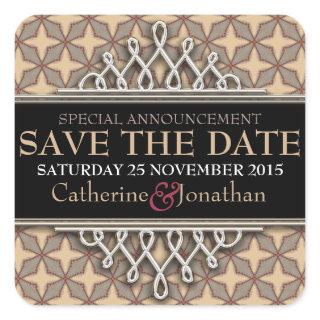 Latte Stars Save the Date Sticker